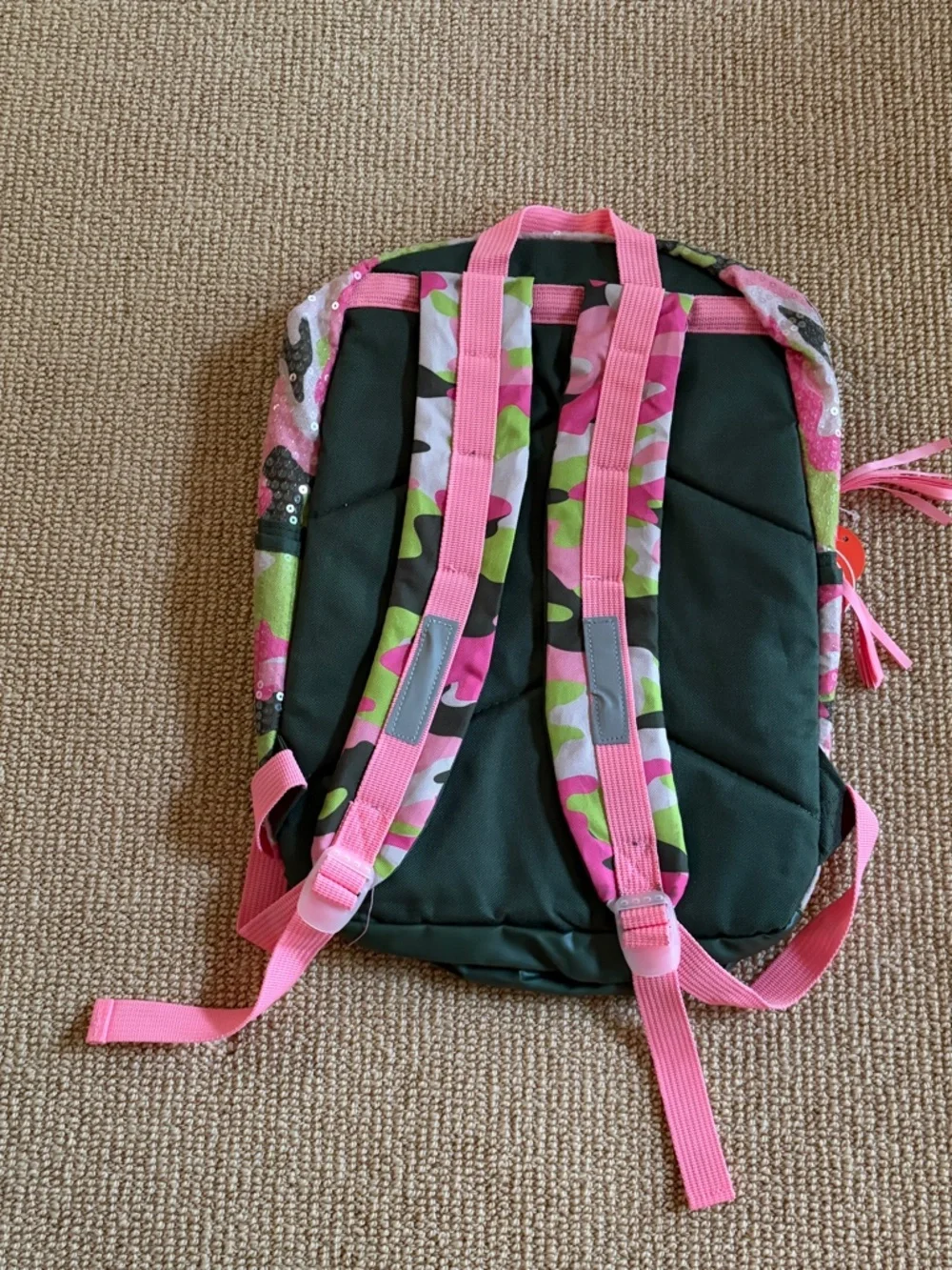 Wonder Nation Pink Camo Sequin Backpack, NWT